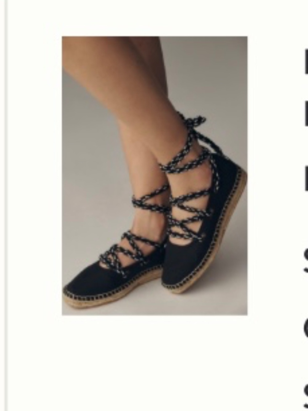 Anthropologie  Lace-up Espadrilles
